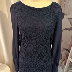 Charming Charlie Navy Lace Dress